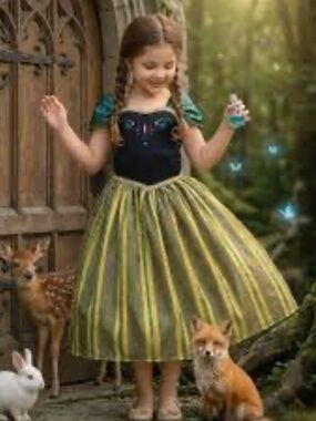 TRISH SCULLY PRINCESS DAGMAR COSTUME DRESS UP GOWN LITTLE GIRLS SIZE 4